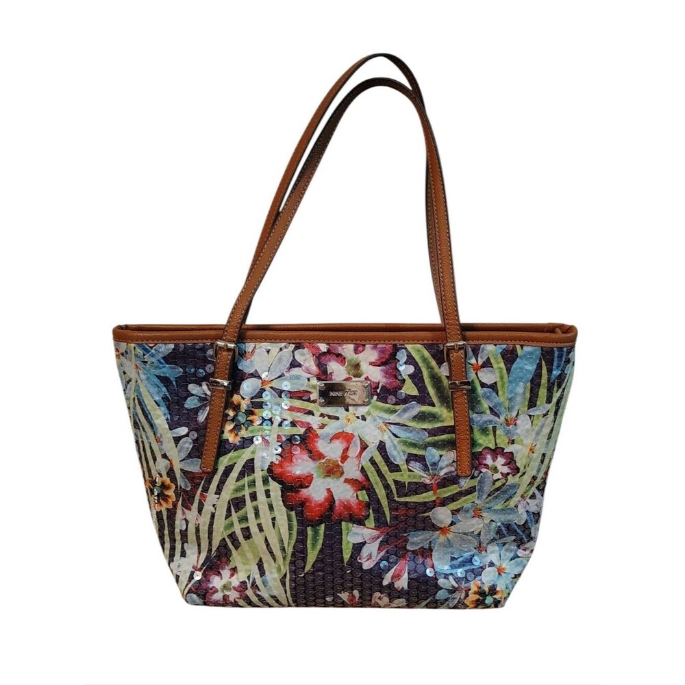 Nine West Floral Sequin Shoulder Bag